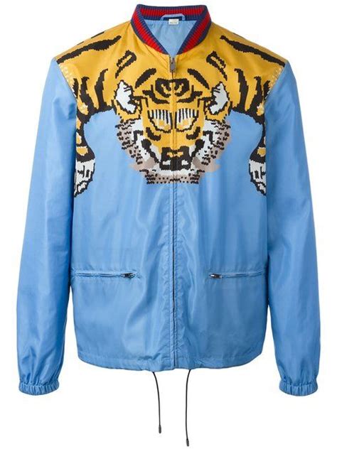 gucci nylon windbreaker replica|gucci tiger nylon jacket.